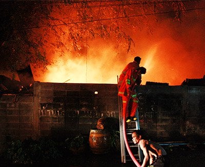 Another Phuket Burmese labor camp destroyed by fire