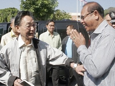 Ex-PM Chuan Leekpai in Phuket