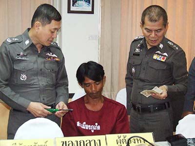 Serial thief arrested, charged with 13 burglaries in Phuket