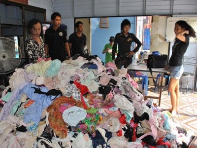 Thai police pounce on prolific panty perv