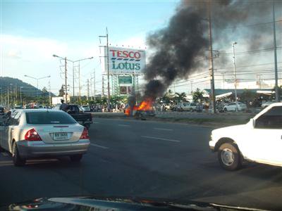 Mystery surrounds Phuket car fire