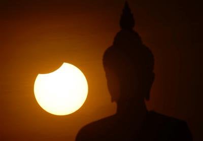 Partial solar eclipse in Phuket on Wednesday