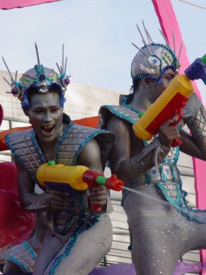 Songkran splashdown in Old Phuket Town