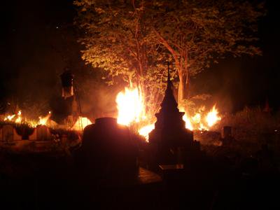 Phuket Chinese cemetery fire set by spiritual arsonists