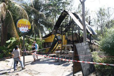 Phuket bar destroyed in arson attack