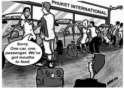 PHUKET OPINION: Thanks, but more airport taxis not needed