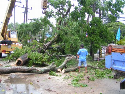 Phuket pounded by moonsoon weather