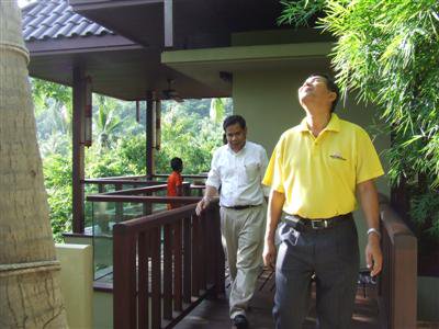 Officials tour Taj Exotica resort site in Phuket