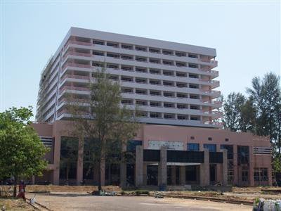 Phuket hospital painted pink