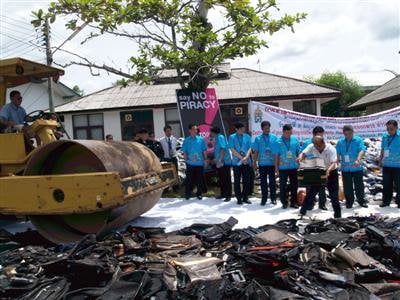 Bt49m in counterfeit goods destroyed in Phuket