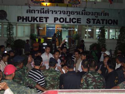 Three Phuket City cops face transfer after nightclub beating