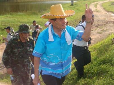 Phuket Governor treks and checks road project land