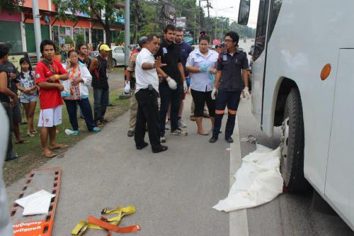 Boy, 14, killed by Phuket tour bus