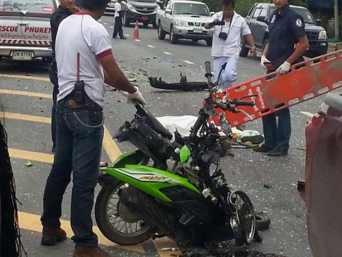 Young American dies in Phuket motorbike crash