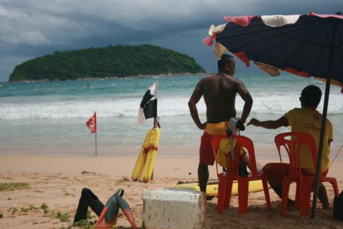 Phuket lifeguards linger on beaches another month, contract pending