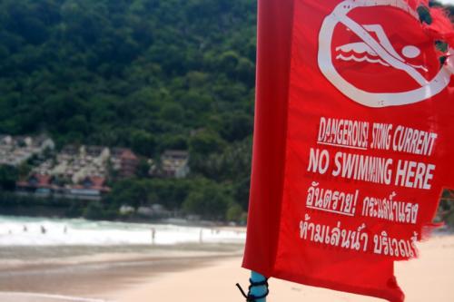 Phuket lifeguards warn tourists of dangerous surf at beaches