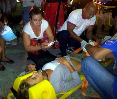 Belarus woman hospitalized in Phuket after slamming motorbike into tree