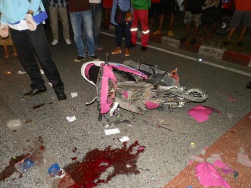 Phuket teen motorbike rider survives slam into juggernaut