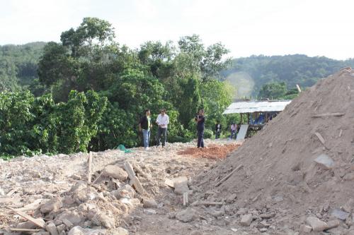 Phuket officials seize machinery, halt construction at protected mangroves site