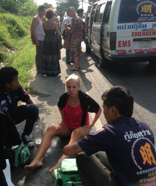 Phuket-Ranong visa-run van flips three times in Phang Nga