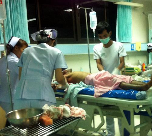 Burmese Rambo stabbed in Phuket slap flap