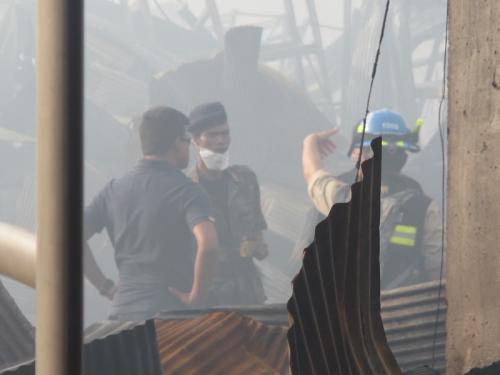 Investigators find no bodies in charred ruins of SuperCheap, yet