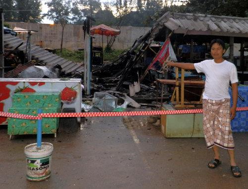 Arson blamed for Phuket beach blaze