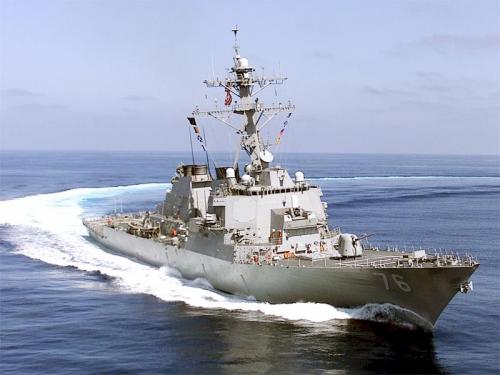 Guided-missile destroyer USS Higgins arrives in Phuket