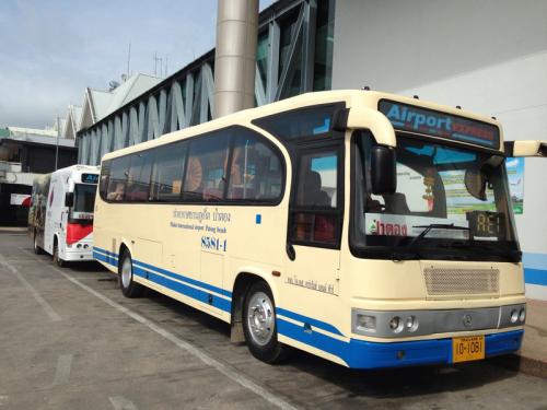 Phuket airport bus services pared back, full service to resume in August