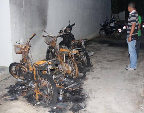 Phuket chef charged with setting alight motorbikes