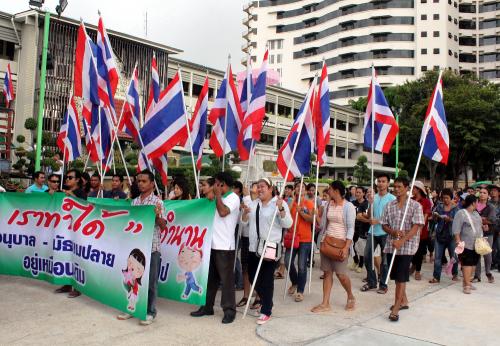 Phuket Town parents protest planned closures at municipal school