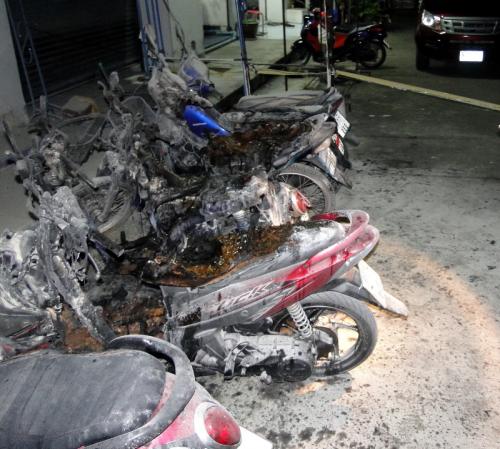 Rash of motorbike burnings in Phuket continues