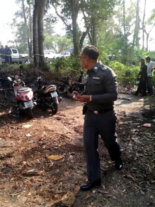 Bikes found flaming near popular Phuket Beach