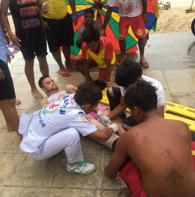 Kite-boarding accident at Patong Beach injures Chilean tourist