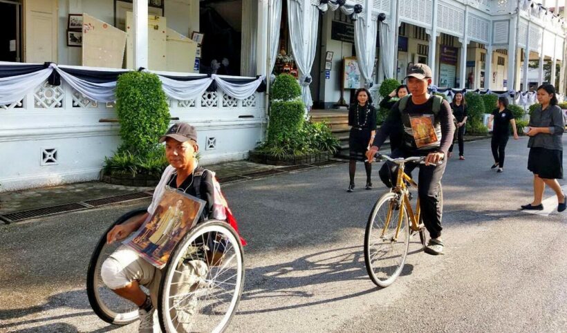 Phuket father and son set off on a special journey for a special King