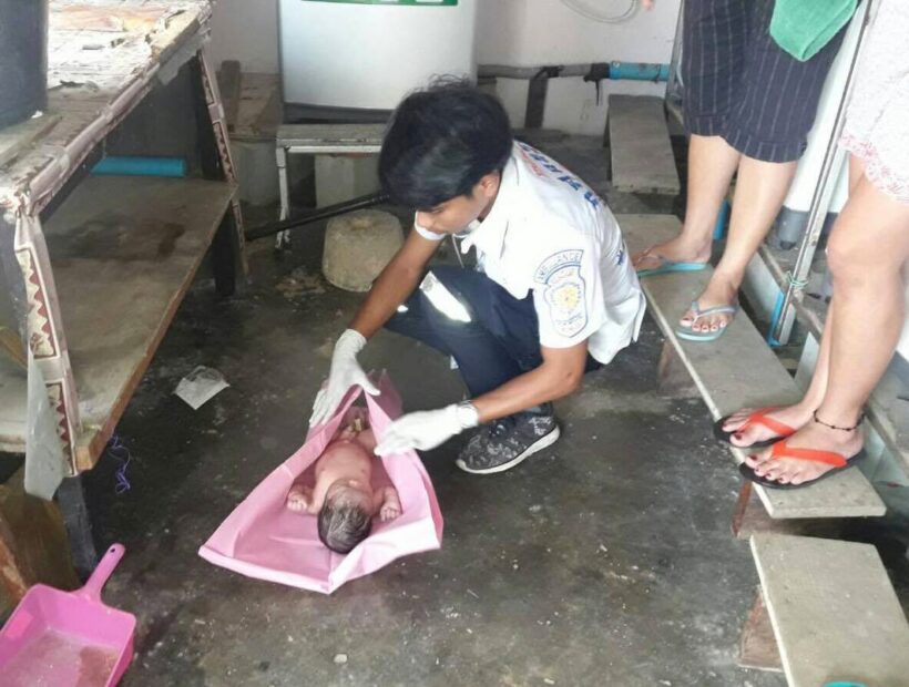 Newborn baby boy abandoned in Patong