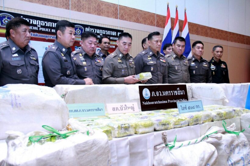 Half a tonne of crystal methamphetamine seized – street value 1 Billion Baht