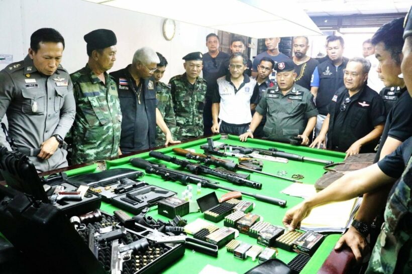 Guns, loan contracts seized in Phang Nga raid