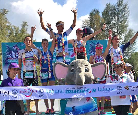 Familiar faces take honours in the Phuket Triathlon