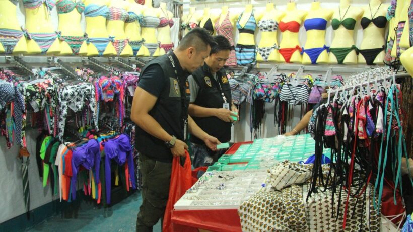 Khao Lak crackdown – more than 300 counterfeit items seized