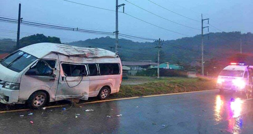 19 students injured in Chiang Rai van accident