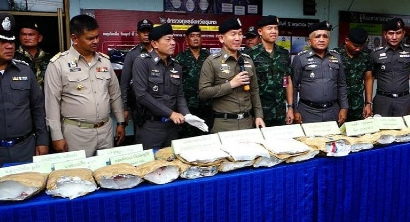 10.4 kilos of heroin seized. Four arrested in Chumpon.