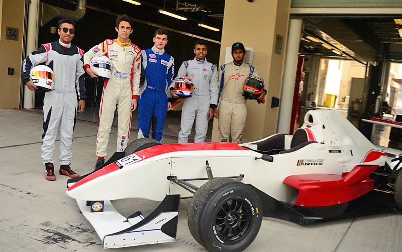 Thailand’s Kane Shepherd setting the pace in the Formula Gulf Academy