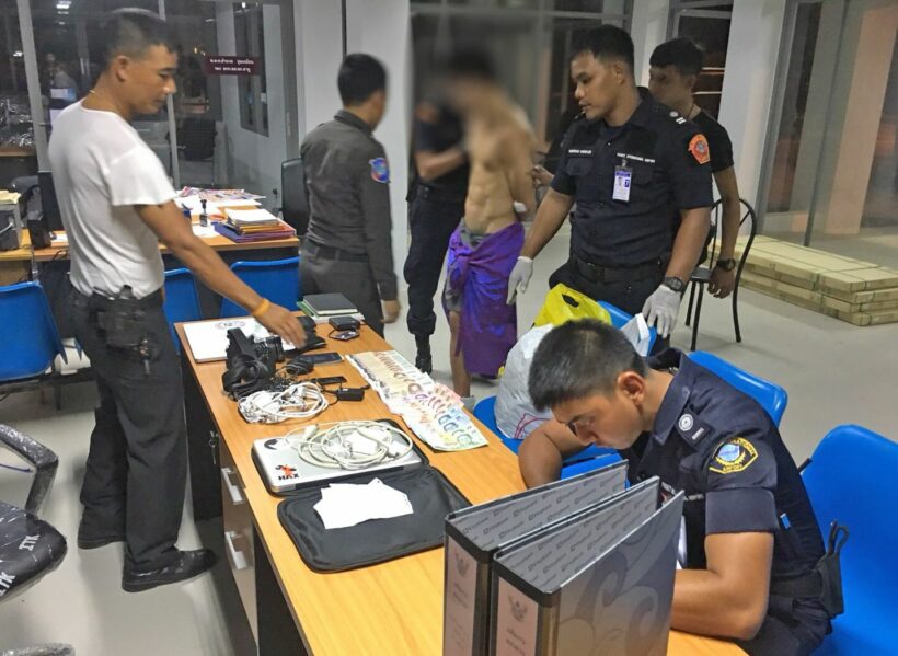 Frenzied passenger at Phuket airport