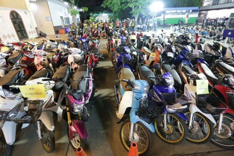 90 bikes and 90 motorcyclists bailed up in Bangkok