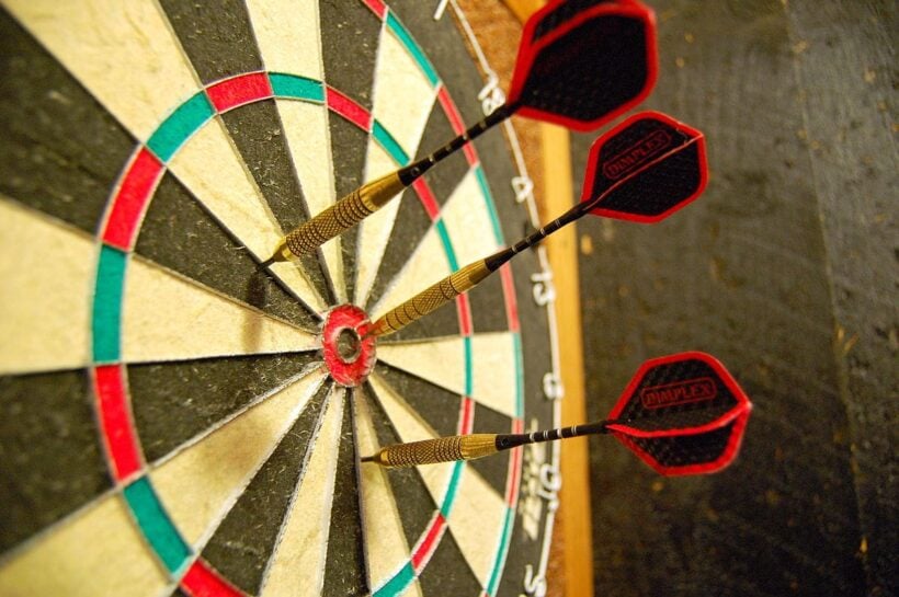 Banned! Dart board ban now in effect across Thailand. Bars urged to get boards registered.