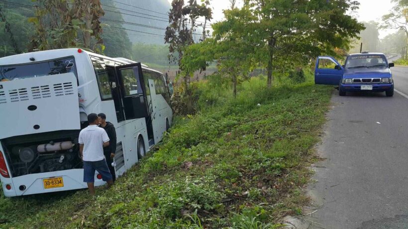 Russian tour bus crashes in Krabi