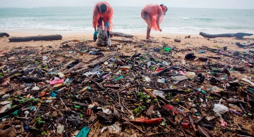 500kg of garbage washed onto national park beach every day