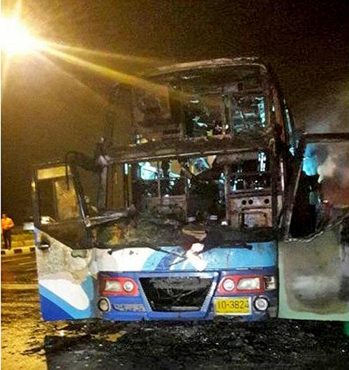 20 Burmese migrants die in Tak bus blaze