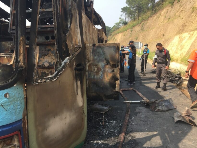 Driver says fire started in luggage compartment – Tak bus tragedy